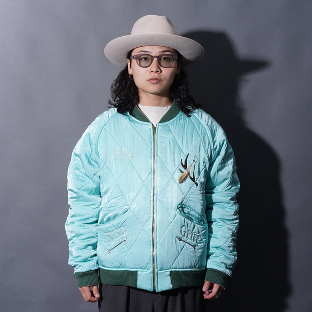 BYGH5304 /「TEXAS - SOUVENIR JACKET / BURGUNDY×SAX」スーベニア