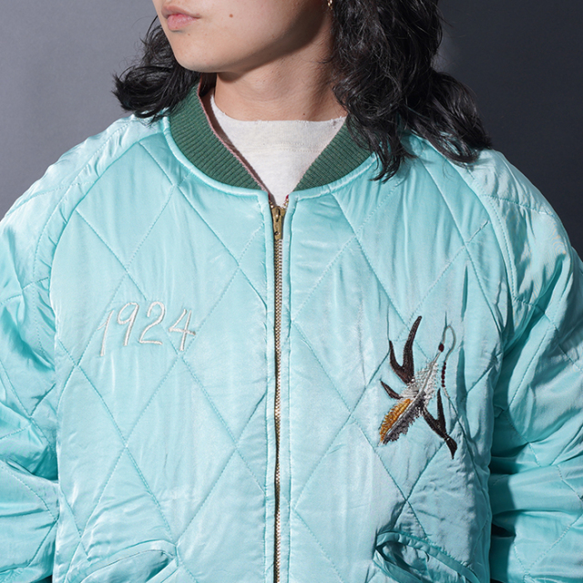 BYGH5304 /「TEXAS - SOUVENIR JACKET / BURGUNDY×SAX」スーベニア