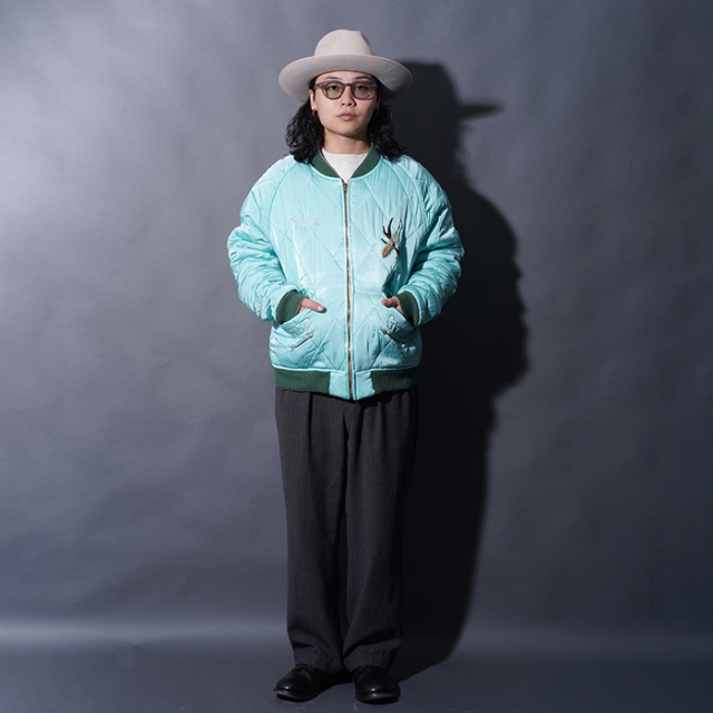 BYGH5304 /「TEXAS - SOUVENIR JACKET / BURGUNDY×SAX」スーベニア