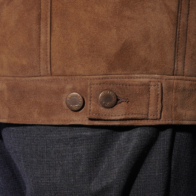 ムートン　トラッカージャケット BYGH5303 /「GOODHORN - MOUTON TRACKER JACKET / BROWN」ムートン