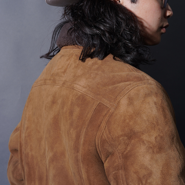 BYGH5303 /「GOODHORN - MOUTON TRACKER JACKET / BROWN」ムートン