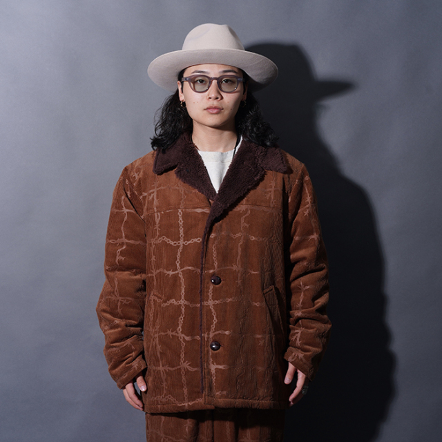 GANGSTERVILLE/ギャングスタービル「BARBED WIRE - RANCH COAT / BROWN」ランチコート