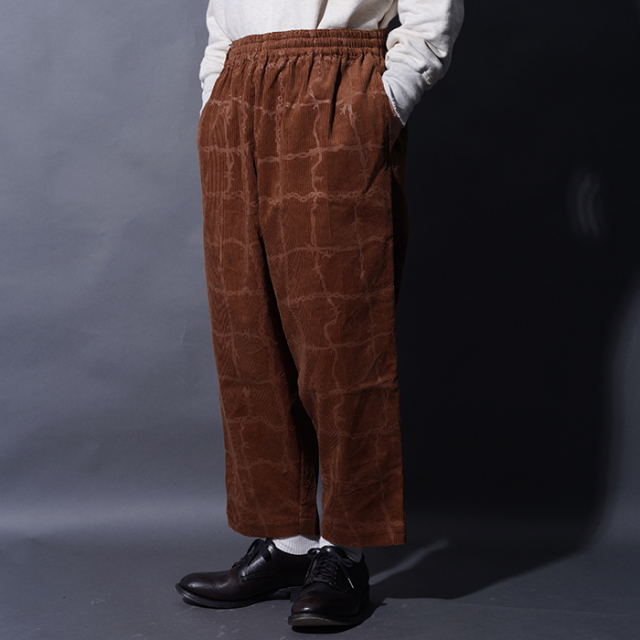 GANGSTERVILLE/ギャングスタービル「BARBED WIRE - EASY PANTS / BROWN」コーデュロイイージーパンツ