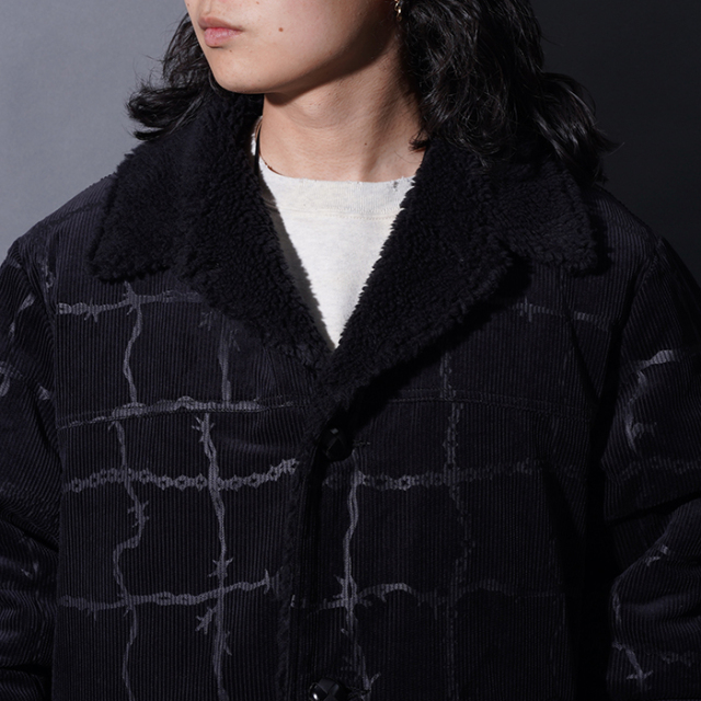 GSV5302 /「BARBED WIRE - RANCH COAT / BLACK」ランチコート
