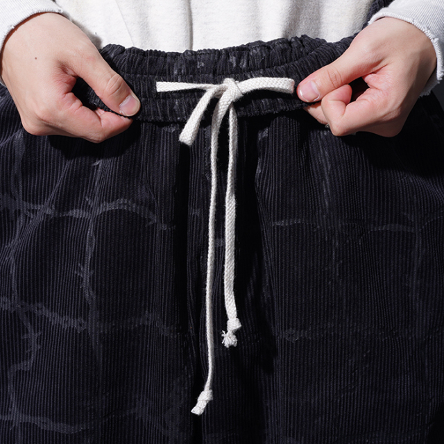 GSV5303 /「BARBED WIRE - EASY PANTS / BLACK」コーデュロイイージー