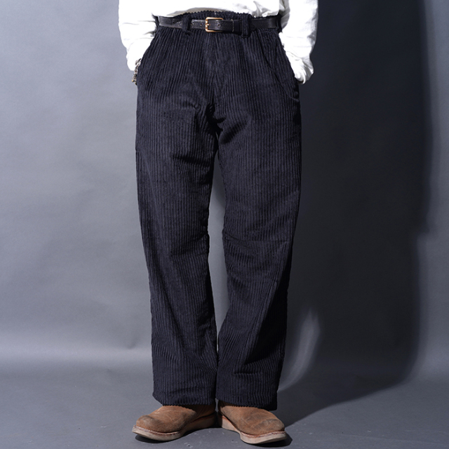 NASTOYS/ナストイズ「3.5W Corduroy Trousers / BLACK」コーデュロイトラウザース