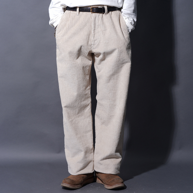 NASTOYS/ナストイズ「3.5W Corduroy Trousers / WHITE」コーデュロイトラウザース