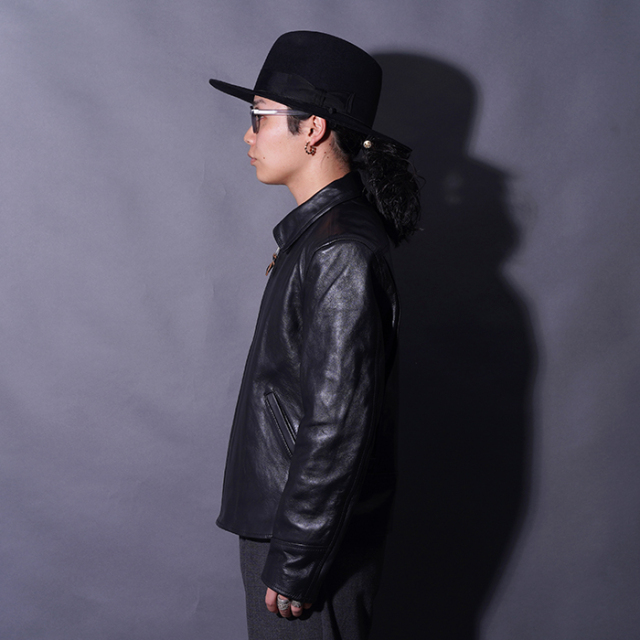 MOTOR / モーター「HORSE FRONT SINGLE SPORTS JACKET / BLACK