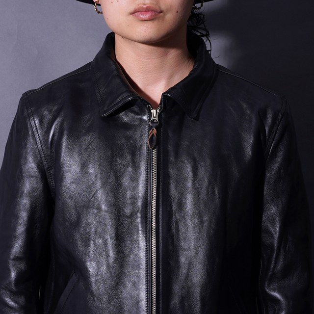 MOTOR / モーター「HORSE FRONT SINGLE SPORTS JACKET / BLACK