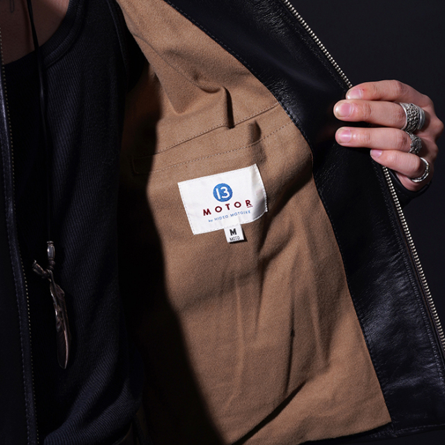 MOTOR / モーター「HORSE FRONT SINGLE SPORTS JACKET / BLACK