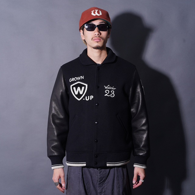 WEIRDO/ウィアード「Weirdo - STADIUM JACKET / BLACK」スタジアムジャケット