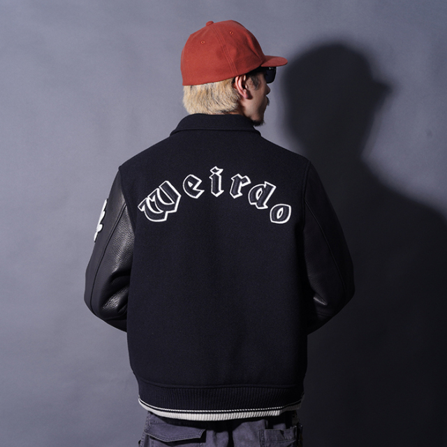 WRD5302 /「Weirdo - STADIUM JACKET / BLACK」スタジアムジャケット
