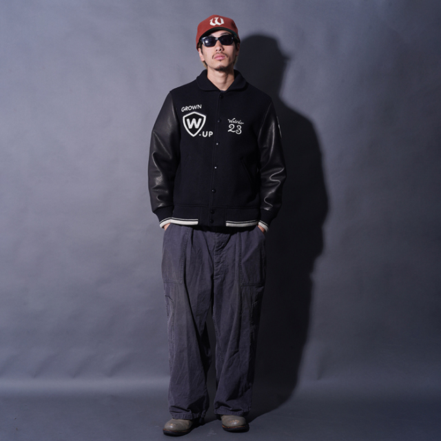 WRD5302 /「Weirdo - STADIUM JACKET / BLACK」スタジアムジャケット