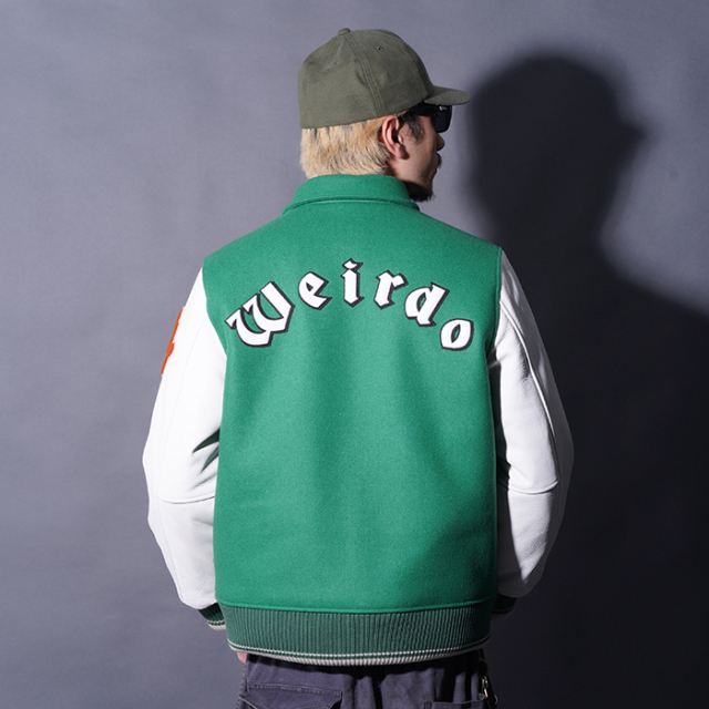 WRD5302 /「Weirdo - STADIUM JACKET / GREEN」スタジアムジャケット