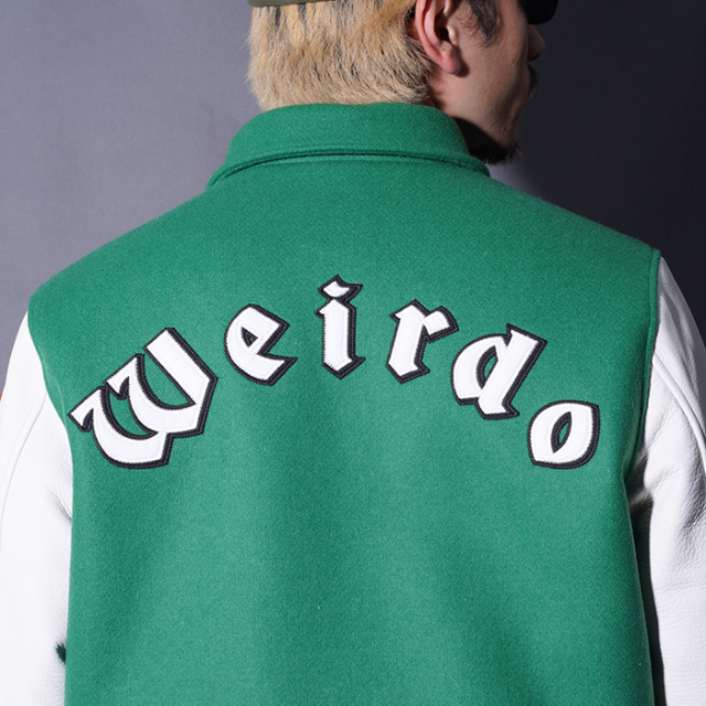 WRD5302 /「Weirdo - STADIUM JACKET / GREEN」スタジアムジャケット