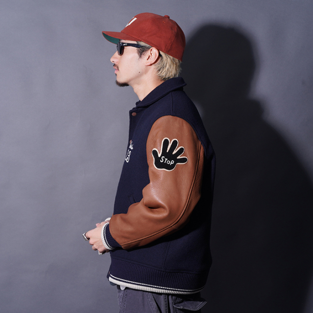 WRD5302 /「Weirdo - STADIUM JACKET / NAVY」スタジアムジャケット