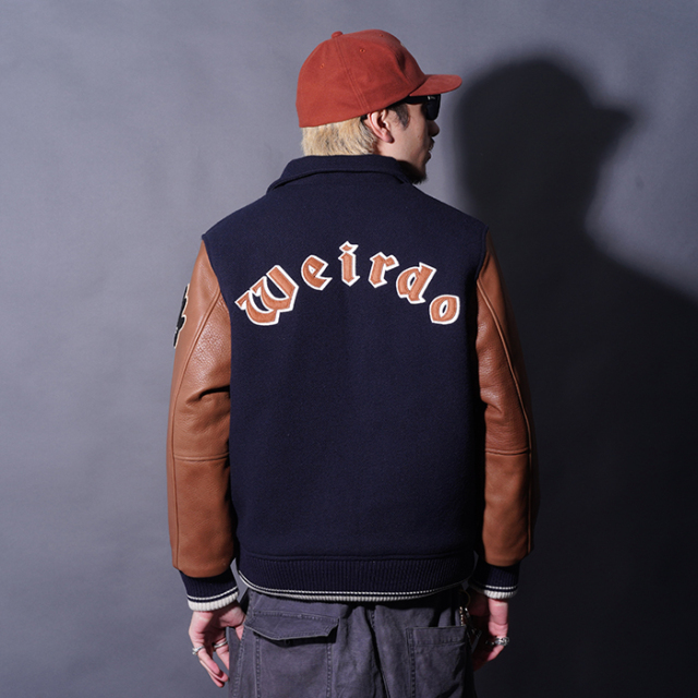 WRD5302 /「Weirdo - STADIUM JACKET / NAVY」スタジアムジャケット