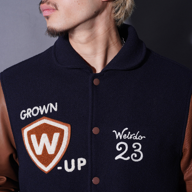 WRD5302 /「Weirdo - STADIUM JACKET / NAVY」スタジアムジャケット