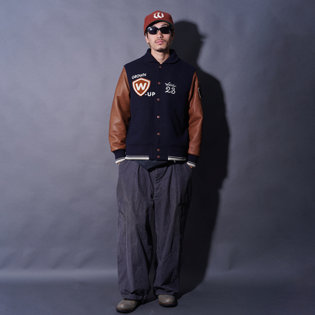WRD5302 /「Weirdo - STADIUM JACKET / NAVY」スタジアムジャケット