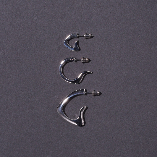 NASTOYS/ナストイズ「Mid-Century PIERCE (MEDIUM)」925製ピアス片方