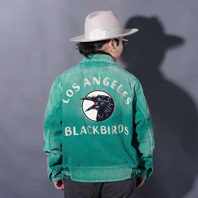 OLD CROW/オールドクロー「BLACKBIRDS - SPORTS JACKET / GREEN」コーデュロイスポーツジャケット