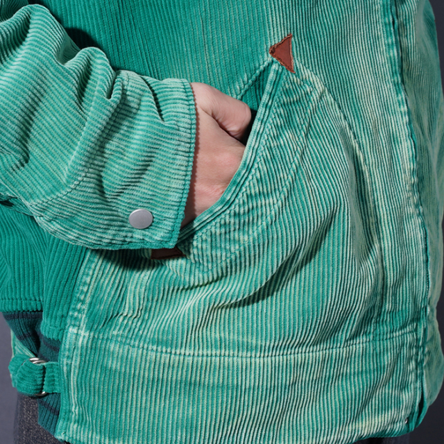ジャケット・アウター OLD CROW BLACKBIRDS SPORTS JACKET GREEN OC5305 /「BLACKBIRDS - SPORTS JACKET / GREEN」コーデュロイスポーツ