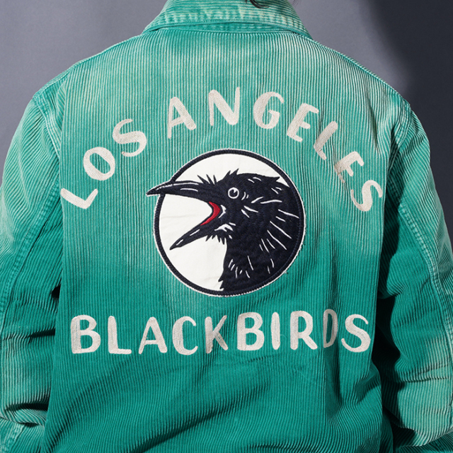 ジャケット・アウター OLD CROW BLACKBIRDS SPORTS JACKET GREEN OC5305 /「BLACKBIRDS - SPORTS JACKET / GREEN」コーデュロイスポーツ