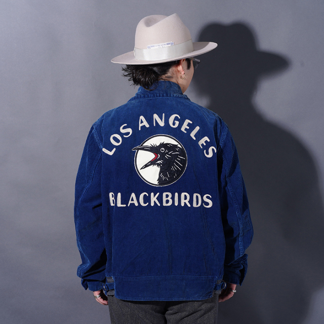 OLD CROW/オールドクロー「BLACKBIRDS - SPORTS JACKET / INDIGO」コーデュロイスポーツジャケット