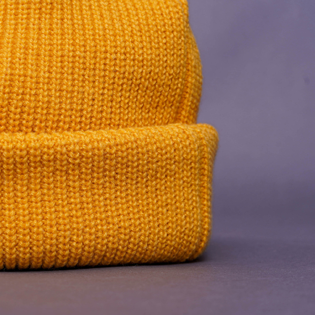 NTH-250202 /「2Roll Knit Cap / YELLOW」ニット帽