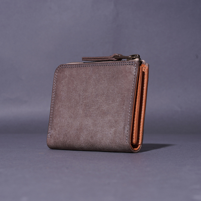 MOTO / モト「FW4 ELEPHANT COMPACT ZIP WALLET / GRAY」エレファント