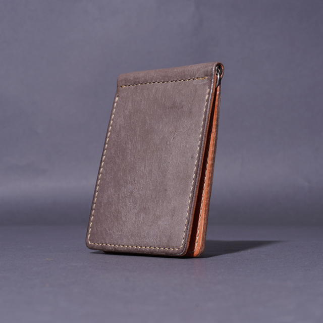 MOTO / モト「MC1 ELEPHANT LEATHER MONEY CLIP / GRAY」エレファント