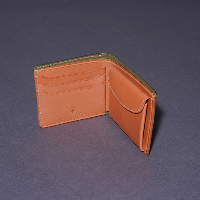 MOTO / モト「W1 ELEPHANT LEATHER SHORT WALLET / GREEN