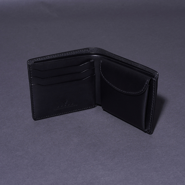MOTO モトW1 エレファント レザー ショート ウォレット ブラック MOTO / モト「W1 ELEPHANT LEATHER SHORT WALLET / BLACK