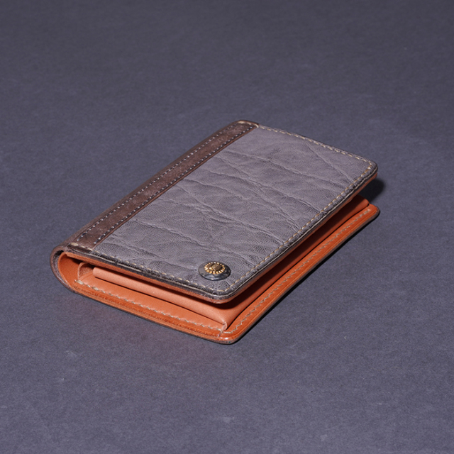 MOTO / モト「W2 ELEPHANT MIDDLE WALLET / GRAY」エレファントミドル