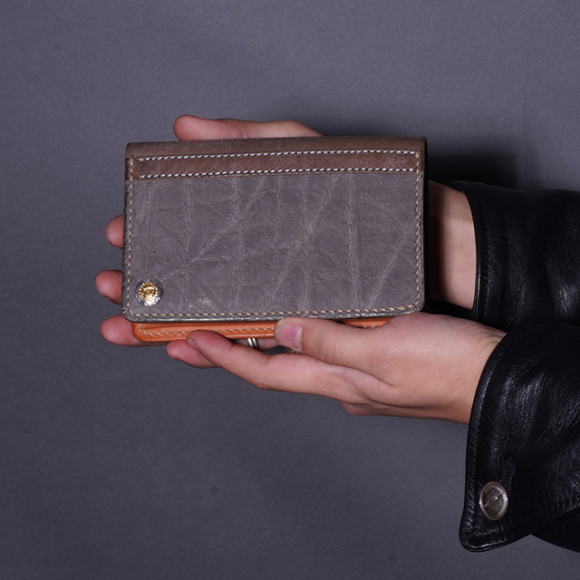 MOTO モト エレファント レザー 財布 二つ折り 革財布 LEATHER & SILVER MOTO モト MOTO ウォレット FW4EL エレファント