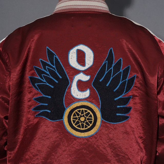 OLD CROW/オールドクロー「FLYING WHEELS - CLUB JACKET / BURGUNDY