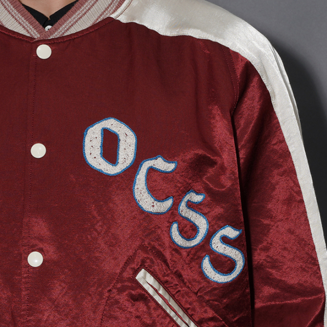 OLD CROW/オールドクロー「FLYING WHEELS - CLUB JACKET / BURGUNDY