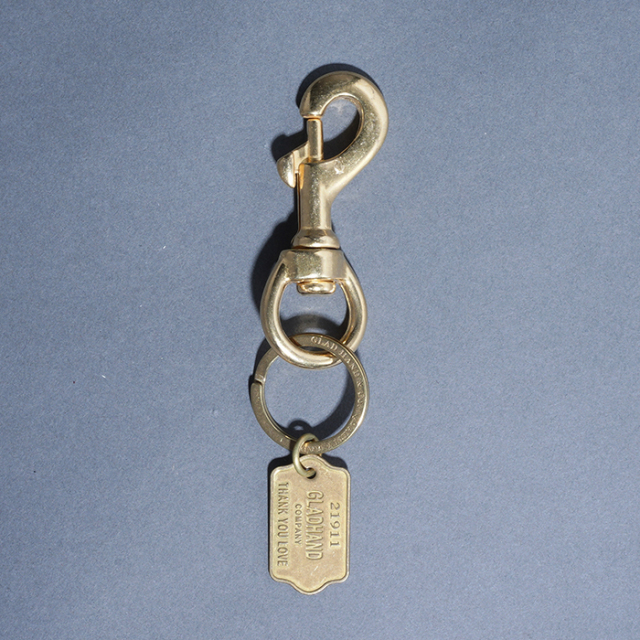 GLAD HAND/グラッドハンド「SWIVEL SNAP KEY / BRASS」真鍮製キーホルダー