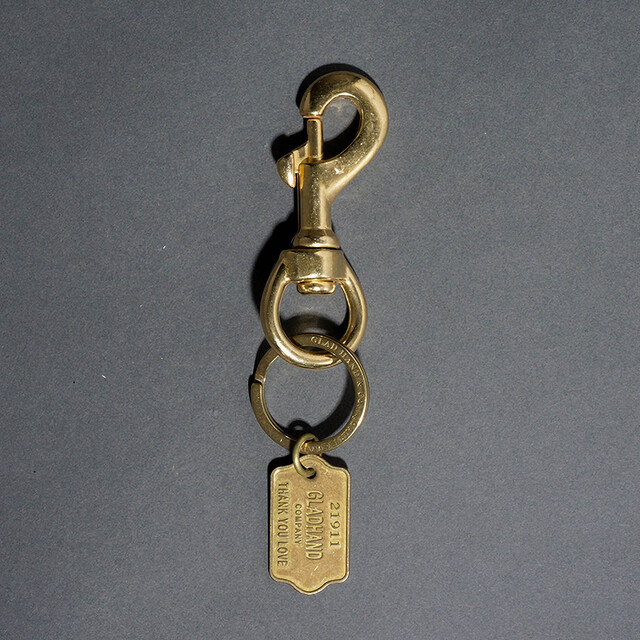GLAD HAND/グラッドハンド「SWIVEL SNAP KEY / BRASS」真鍮製キーホルダー