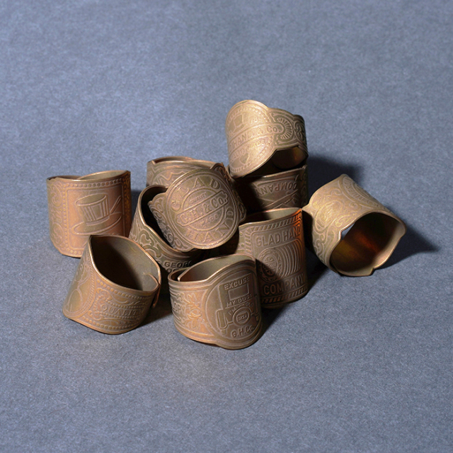 GLAD HAND/グラッドハンド「CIGAR TAG - RING / BRASS」真鍮製ドッグタグリング