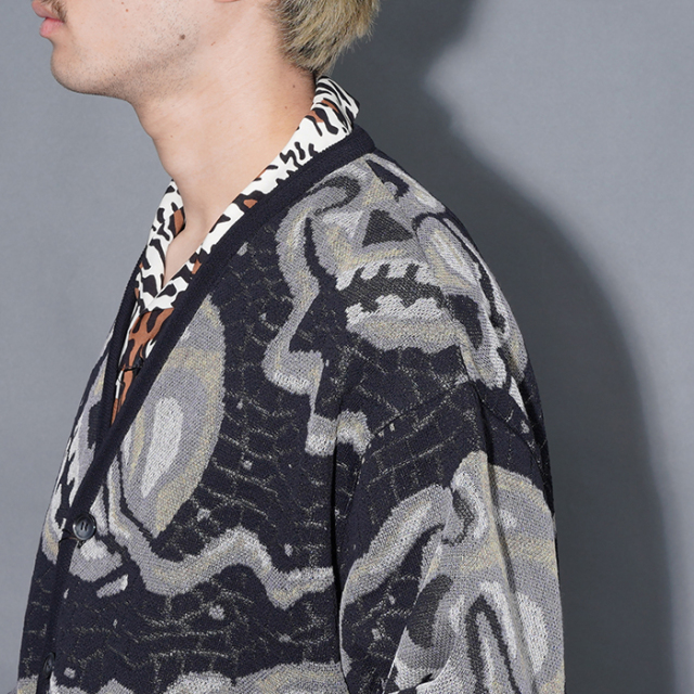GSV6115 /「memento mori - CARDIGAN / BLACK」カーディガン
