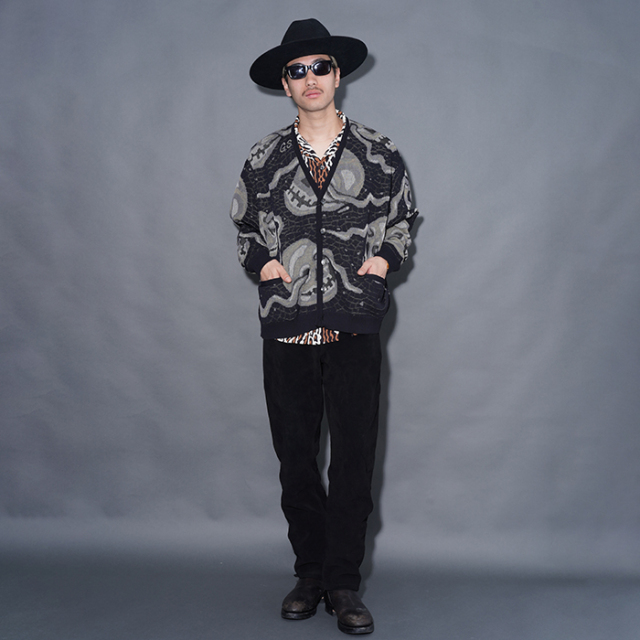 GSV6115 /「memento mori - CARDIGAN / BLACK」カーディガン
