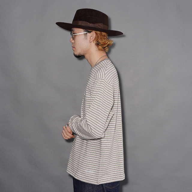 TR26SS-201 /「Multi Border L/S Tee / Slate Gray」マルチボーダーL