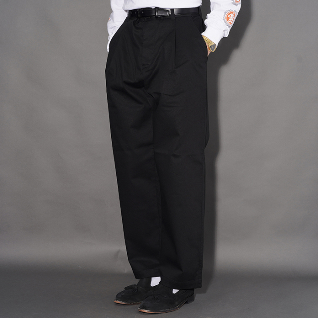 WEIRDO/ウィアード「WIND UP - TACK EASY PANTS / BLACK」タックイージーパンツ