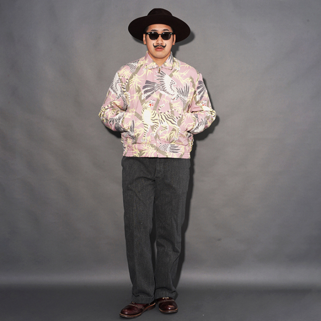BYGH6101 /「GLAD RAW - SUVENIR JACKET / IVORY×PINK」スーベニア