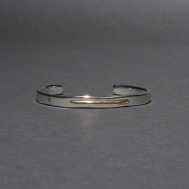 PORTER CLASSIC / ポータークラシック「NEEDLE BANGLE / SILVER×K18