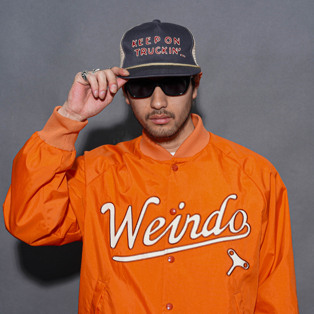 WEIRDO ブラック トラッカーキャップ WRD61G02 /「KEEP ON TRUCKIN' - TRUCKER CAP / BLACK」トラッカーキャップ