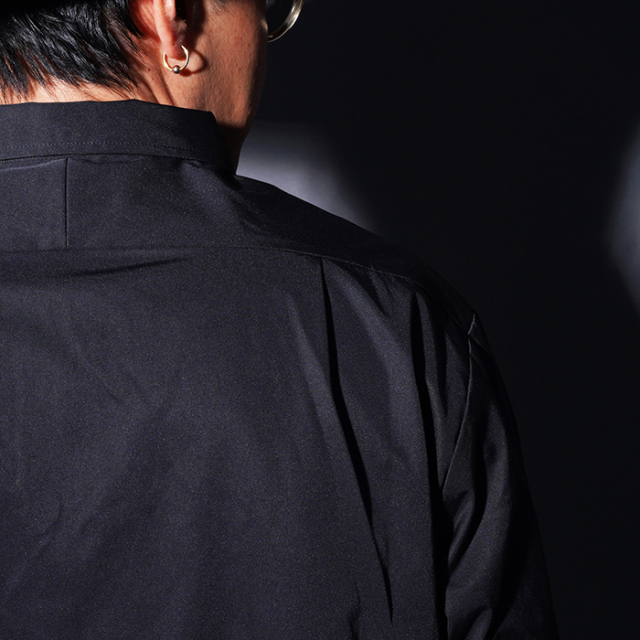 AWS-250102 /「GRANDPA SHIRT / BLACK」グランパシャツ