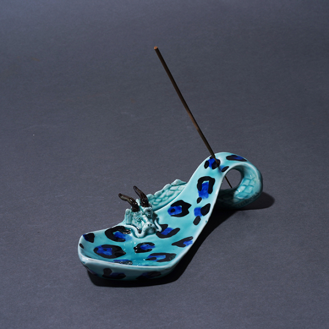 blackboots ceramics 骸骨　お香立て　アメリカンワナビー BLACKBOOTS CERAMICS×AMERICAN WANNABE /「LEOPARD DRAGON TIE