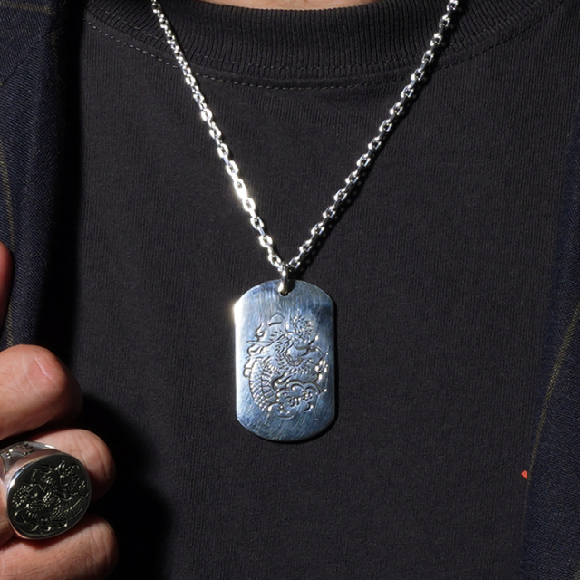 AMERICAN WANNABE/アメリカンワナビー「3rd LOGO DogTag Necklace